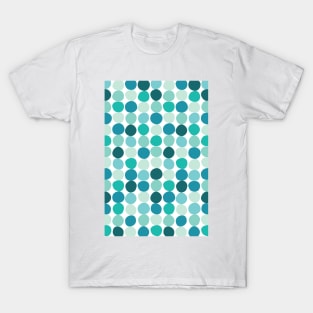 Midcentury Modern Dots Blue T-Shirt